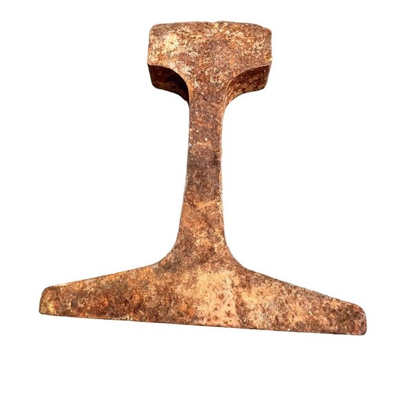 unbranded Accents Vintage Railroad Track Hardware T Rail Rusty